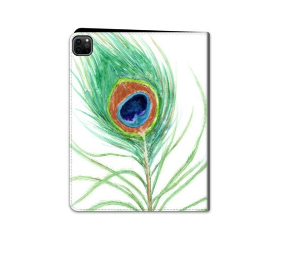 Peacock Feather iPad Folio Case