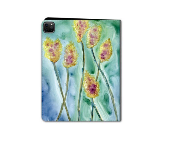 Yellow Thistle iPad Folio Case