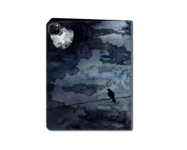 Moonlit Raven iPad Folio Case