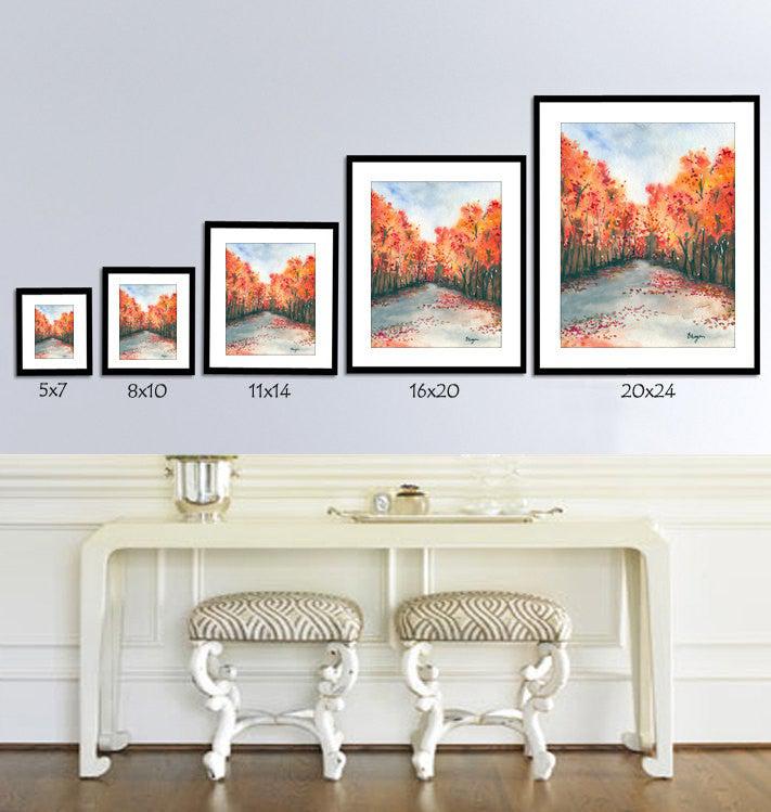 Abstract Art - Watercolor Painting - Rubra Corde Contemporary Art Print Brazen Design Studio Lavender