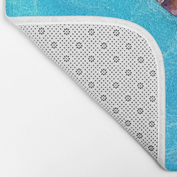 Sea Turtle Bath Mat - Nature Bathroom Mats - Bath Decor - Bathroom Rugs - Home Decor Brazen Design Studio Lavender