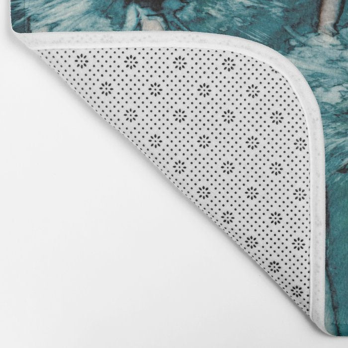 Dandelions Bath Mat - Floral Bathroom Mats - Flower Bath Decor - Bathroom Rugs - Home Decor Brazen Design Studio Light Gray