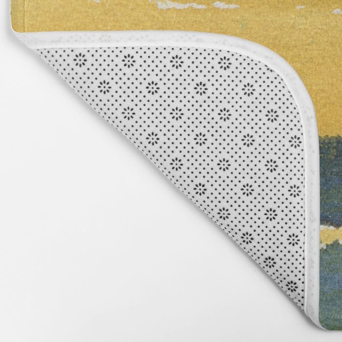Follow the Sun - Ocean Bath Mat - Landscape Bathroom Mats - Bath Decor - Bathroom Rugs - Home Decor Brazen Design Studio Light Gray
