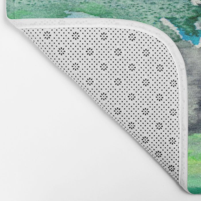 Oak Tree Bath Mat - Landscape Bathroom Mats - Nature Bath Decor - Bathroom Rugs - Home Decor Brazen Design Studio Light Gray