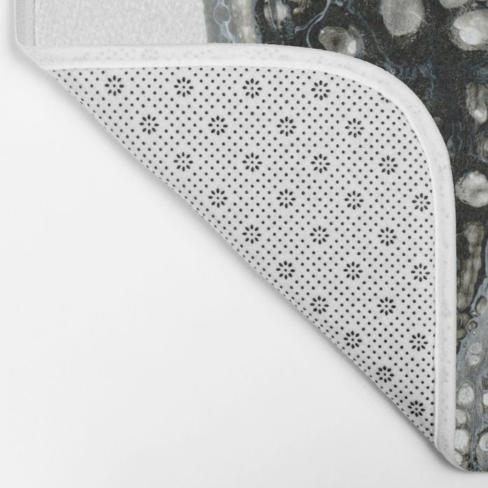 Abstract Art Dignitas Bath Mat - Bathroom Mats - Bath Decor - Bathroom Rugs - Home Decor Brazen Design Studio Light Gray