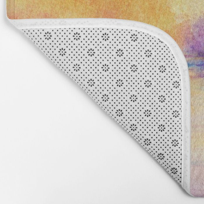 Autumn Reflections Bath Mat - Landscape Bathroom Mats - Bath Decor - Bathroom Rugs - Home Decor Brazen Design Studio Light Gray