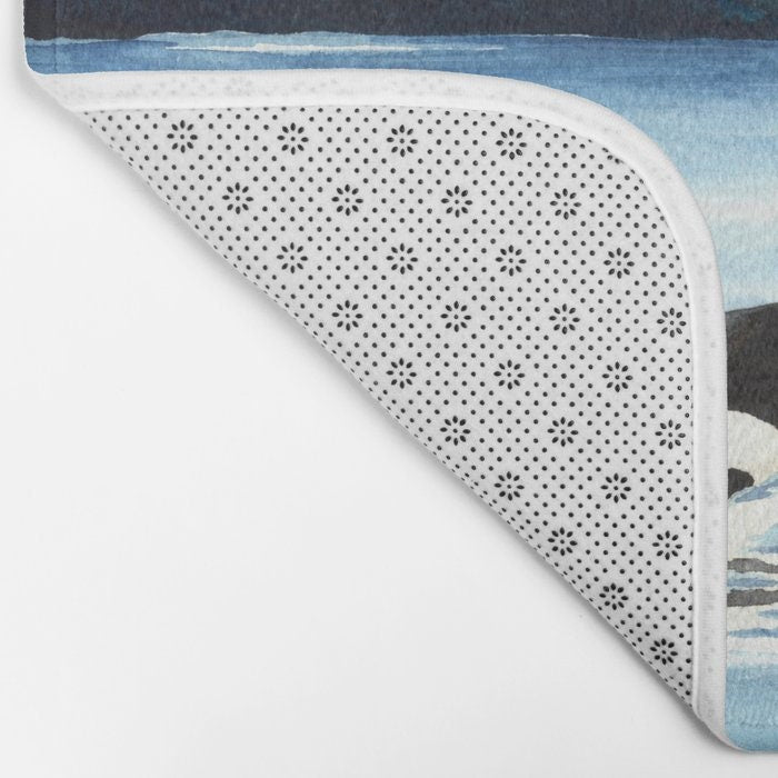 Orca Bath Mat - Nature Bathroom Mats - Bath Decor - Bathroom Rugs - Home Decor Brazen Design Studio Light Gray