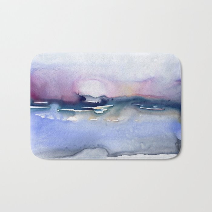 Colour Array Bath Mat - Landscape Bathroom Mats - Bath Decor - Bathroom Rugs - Home Decor Brazen Design Studio Light Gray