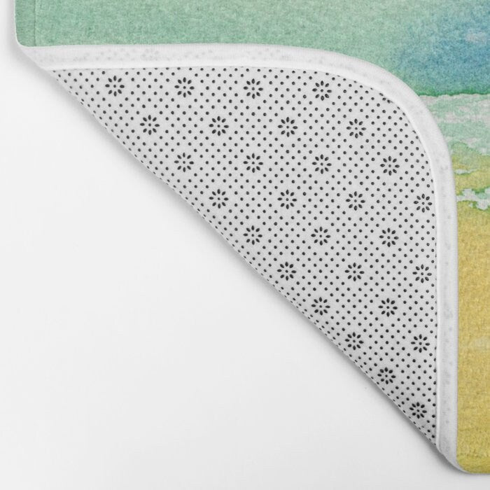 Ocean Eyes Bath Mat - Landscape Bathroom Mats - Bath Decor - Bathroom Rugs - Home Decor Brazen Design Studio Light Gray