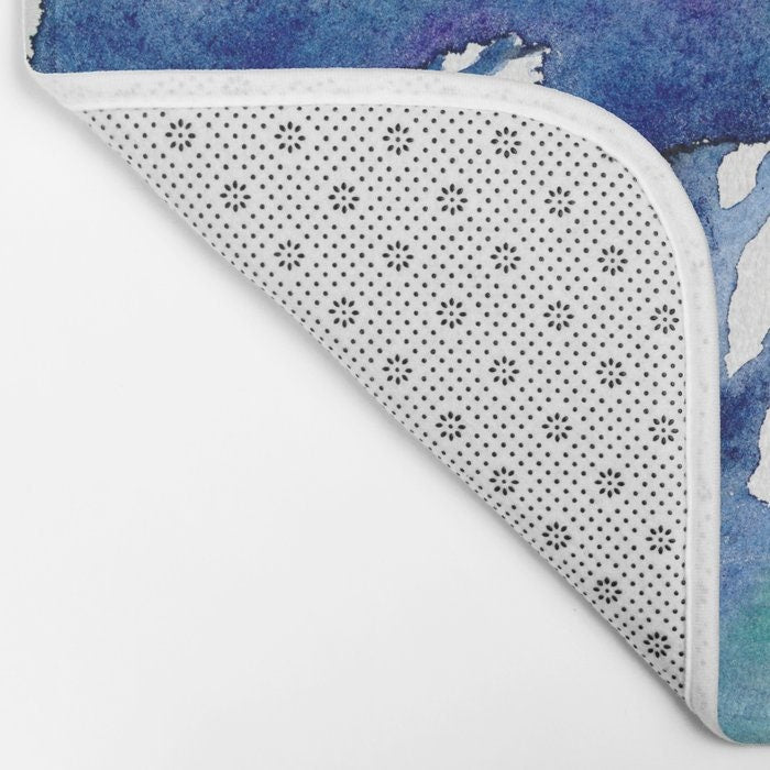 Rainbow Oak Tree Bath Mat - Landscape Bathroom Mats - Nature Bath Decor - Bathroom Rugs - Home Decor Brazen Design Studio Light Gray
