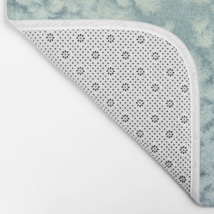Wave Song Bath Mat - Landscape Bathroom Mats - Bath Decor - Bathroom Rugs - Home Decor Brazen Design Studio Light Gray