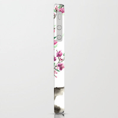 Floral Phone Case Sakura Tree - Cherry Tree - Designer iPhone Samsung Case Brazen Design Studio White Smoke