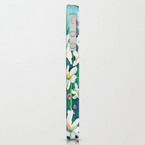 Floral Phone Case - Dancing Daisies Wildflowers - Designer iPhone Samsung Case Brazen Design Studio Dim Gray