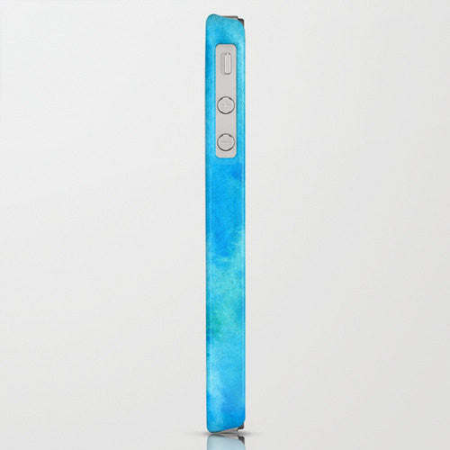 Phone Case Caribbean Sea - Sandy Cove Seascape Painting - Designer iPhone Samsung Case Brazen Design Studio Dodger Blue