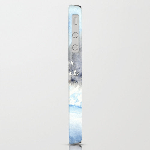 Phone Case Mid-Winter Musing - Snowy Landscape - Designer iPhone Samsung Case Brazen Design Studio Gray