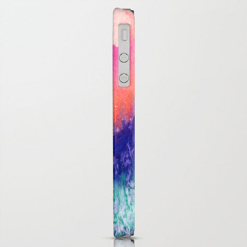 Floral Phone Case Lupin Valley - Wildflowers Watercolor Painting - Designer iPhone Samsung Case Brazen Design Studio Midnight Blue