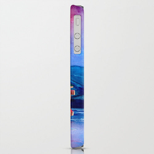 Torii Phone Case - Japanese Shinto Gate Landscape Art - Designer iPhone Samsung Case Brazen Design Studio Steel Blue
