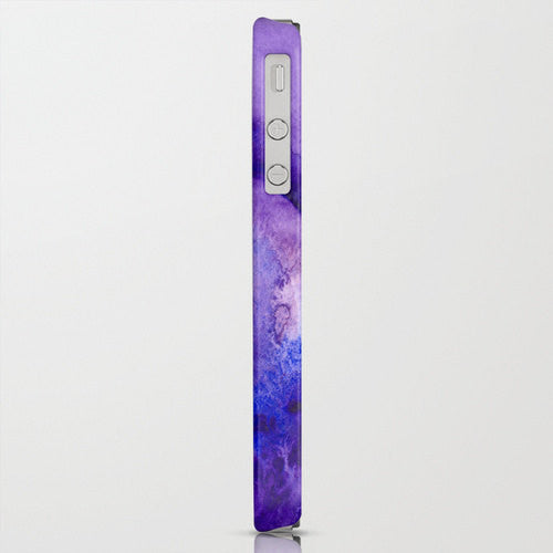 Floral Phone Case Abstract Lily Painting - Designer iPhone Samsung Case Brazen Design Studio Slate Blue