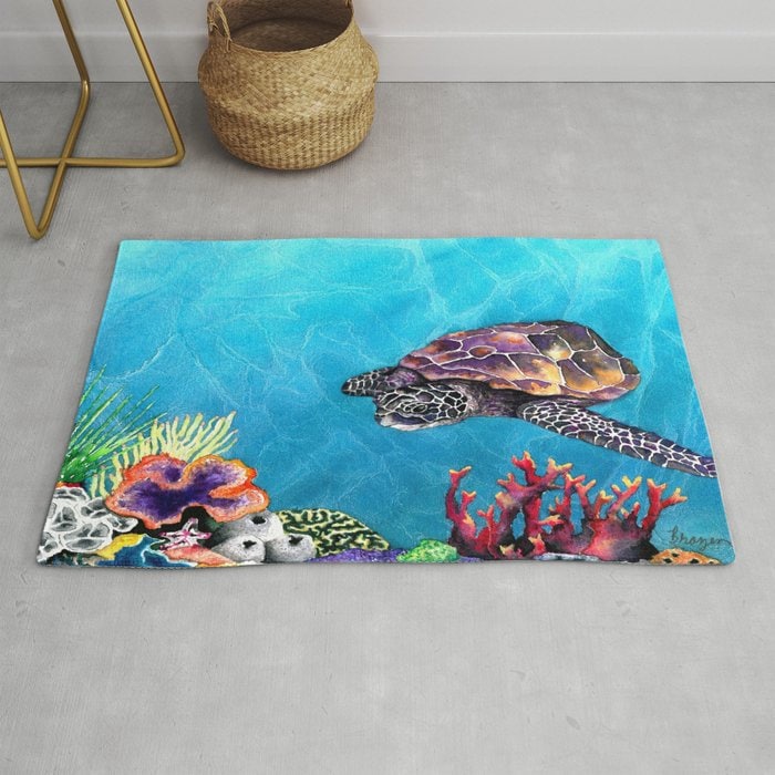 Sea Turtle Area Rug