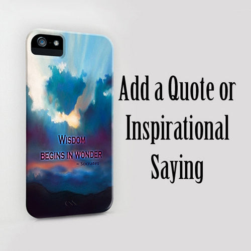 Personalized Phone Case - Custom Inspirational Quote Case - Designer iPhone 6 Samsung S5 Case Brazen Design Studio Dark Slate Blue