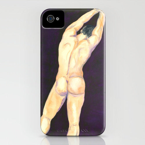 Phone Case Surrender - Figurative Male Painting - Designer iPhone Samsung Case Brazen Design Studio Bisque