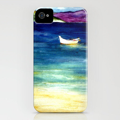 Phone Case Jamaica - Caribbean Painting - Designer iPhone Samsung Case Brazen Design Studio Dark Slate Blue