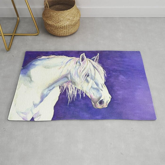 White Horse Shay Area Rug