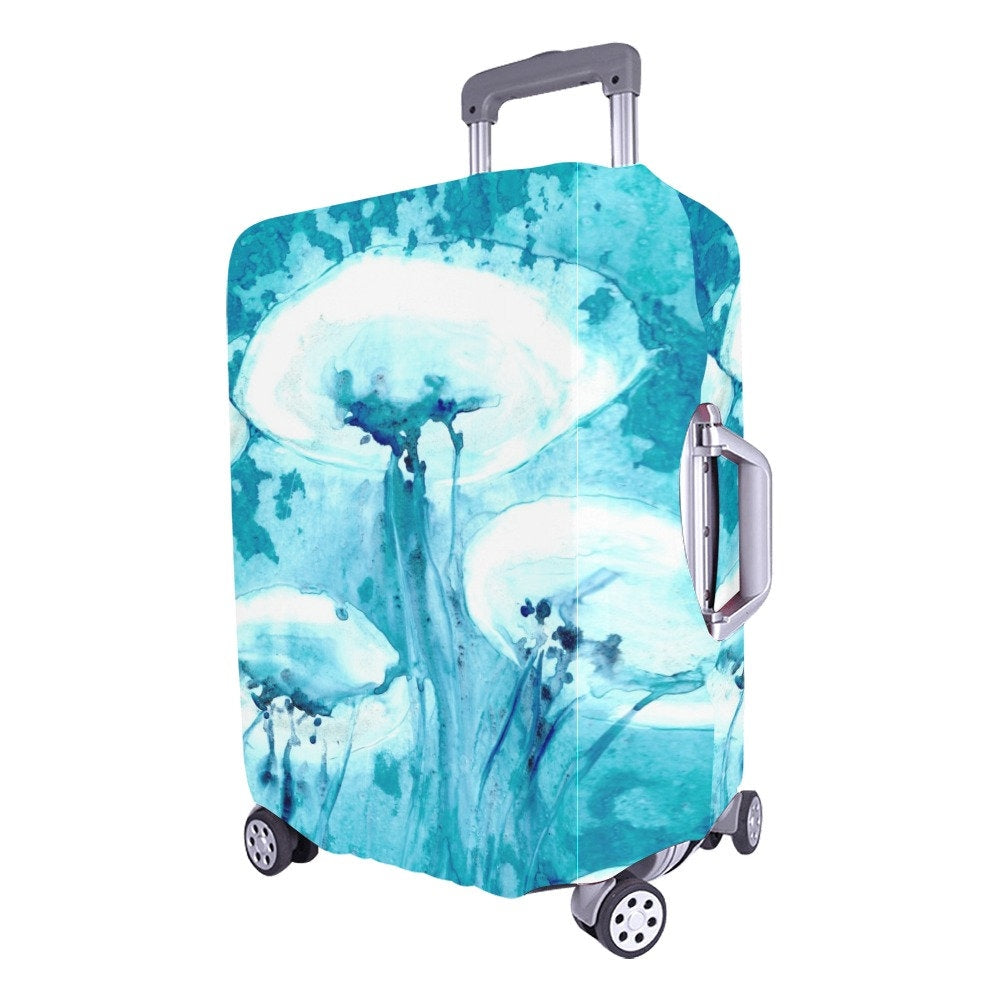 Jellyfish Luggage Cover - Wildlife Suitcase Protector - Luggage Wrap
