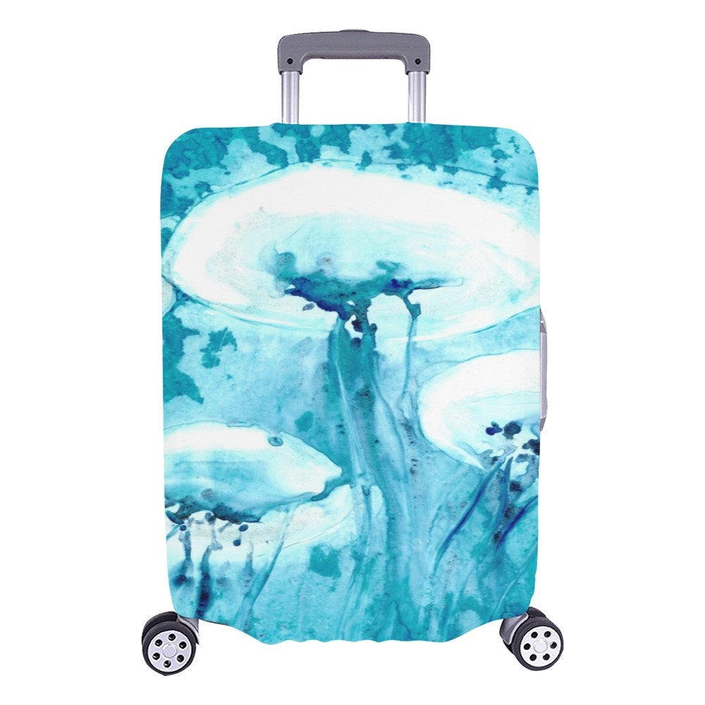 Jellyfish Luggage Cover - Wildlife Suitcase Protector - Luggage Wrap