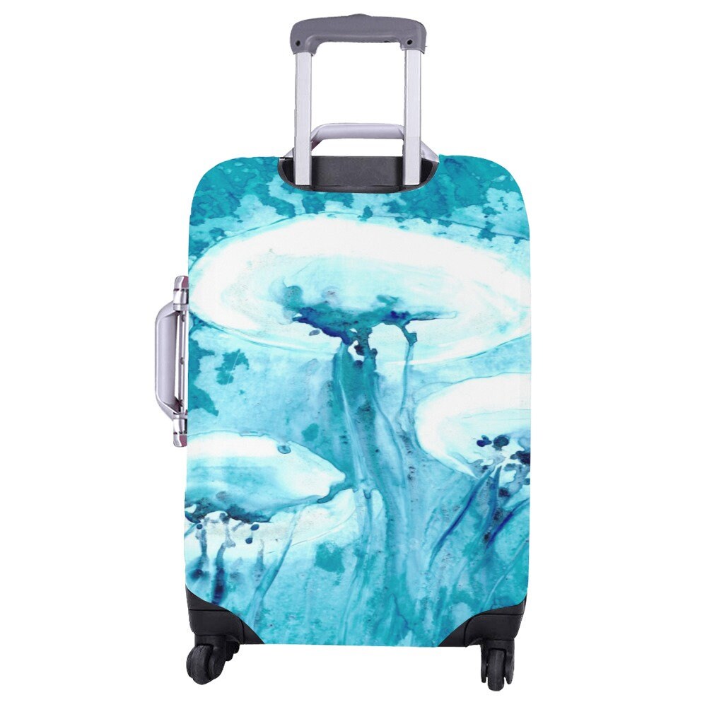 Jellyfish Luggage Cover - Wildlife Suitcase Protector - Luggage Wrap