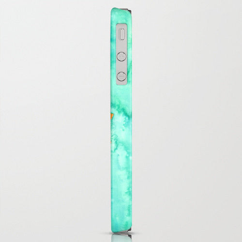 Floral Phone Case - Poppy Trio Painting - Designer iPhone Samsung Case Brazen Design Studio Aquamarine