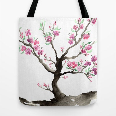 Sakura Tree Tote Bag – Brazen Design Studio
