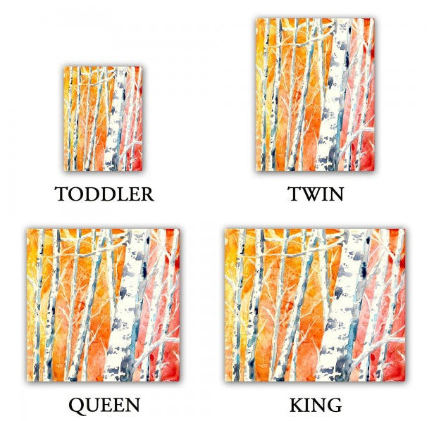 Falling for Color Watercolor Painting  - Modern Bedding - Duvet or Comforter Brazen Design Studio Sandy Brown