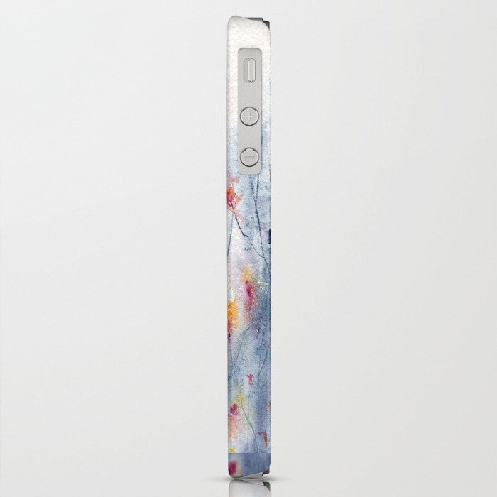 Floral Phone Case - Garden Flowers - Watercolor Painting - Designer iPhone Samsung Case Brazen Design Studio Gray