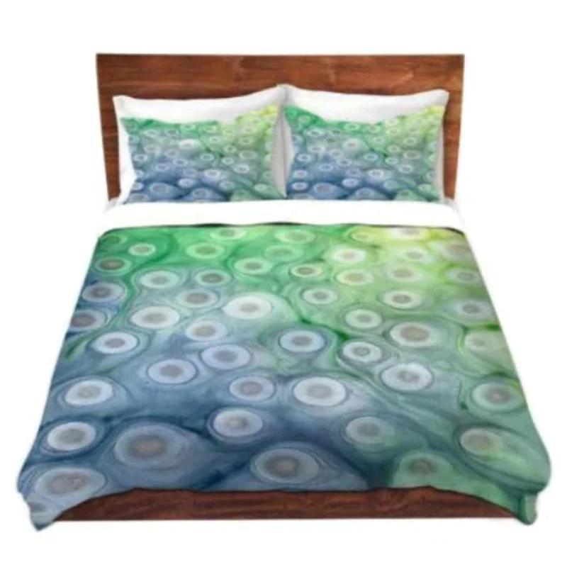 Abstract Ocean Painting Contemporary   - Modern Bedding - Duvet or Comforter Brazen Design Studio Dark Gray