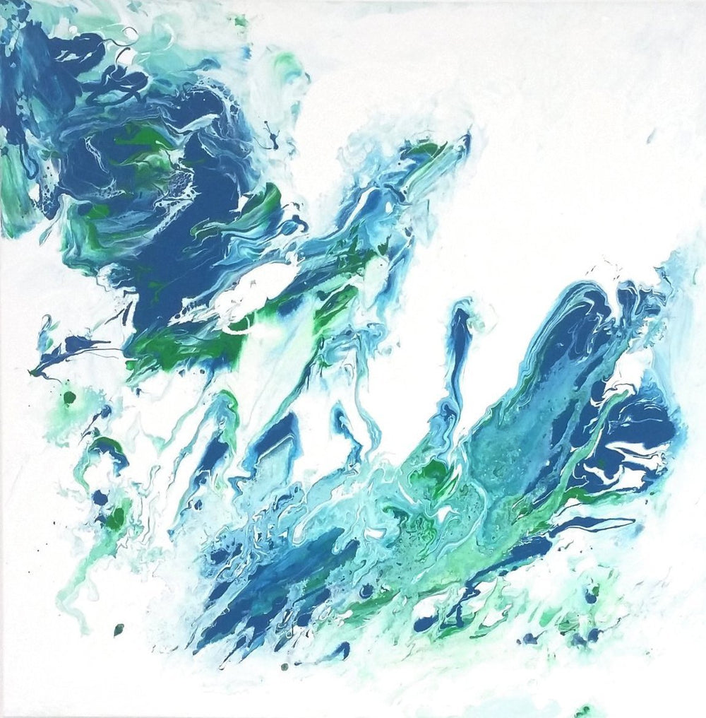 Go With the Flow - Acrylic Pouring Workshop with Brazen Edwards Brazen Edwards Cadet Blue