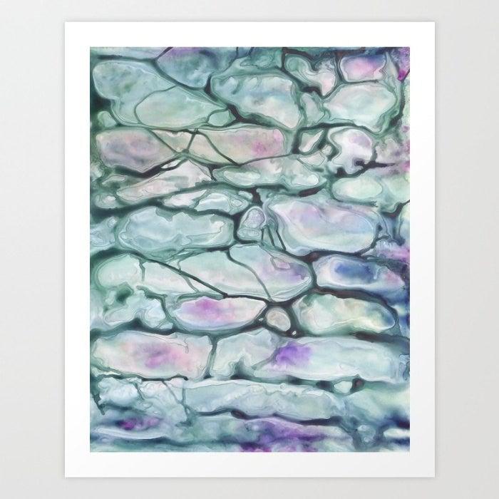 Abstract Art - Watercolor Painting - Invidia Contemporary Art Print Brazen Design Studio Gray