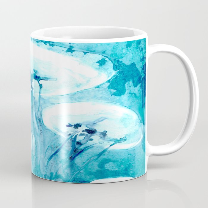Jellyfish Ocean Life Coffee Mug - Kitchen Decor Mug Drinkware Brazen Design Studio Sky Blue