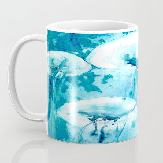 Jellyfish Ocean Life Coffee Mug - Kitchen Decor Mug Drinkware Brazen Design Studio Light Sea Green