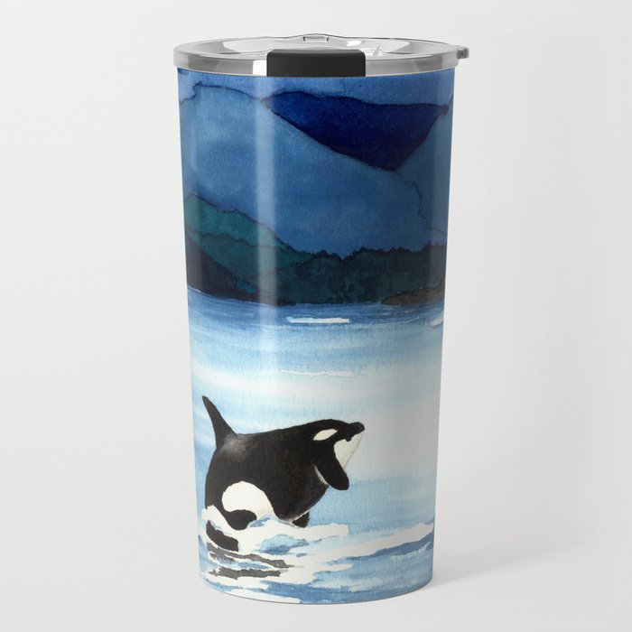 Orca Breach Travel Mug
