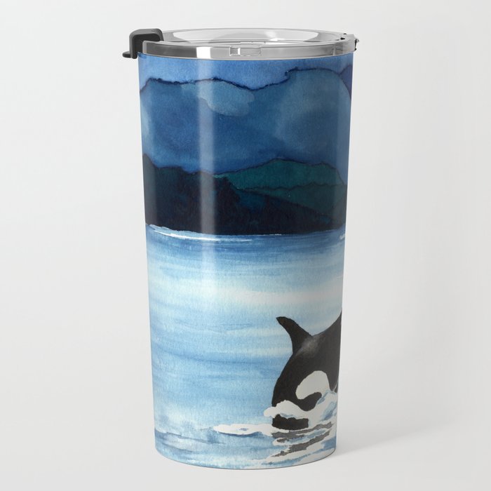 Orca Breach Travel Mug