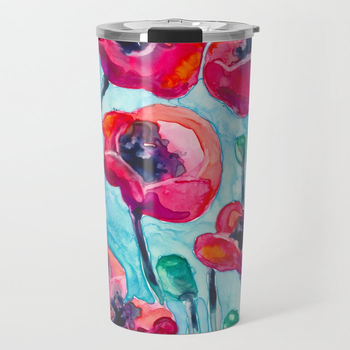 Poppy Sky Travel Mug