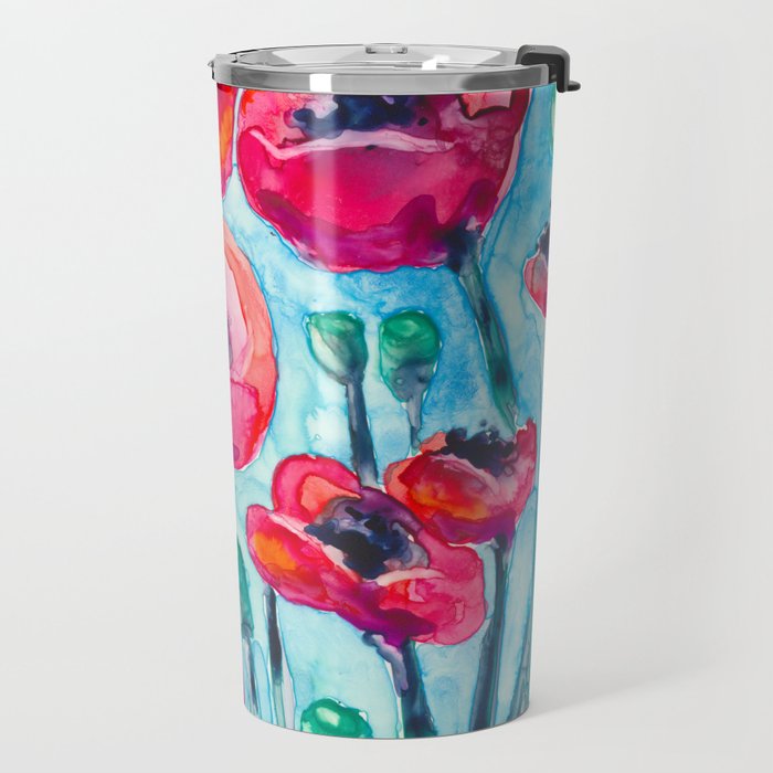 Poppy Sky Travel Mug