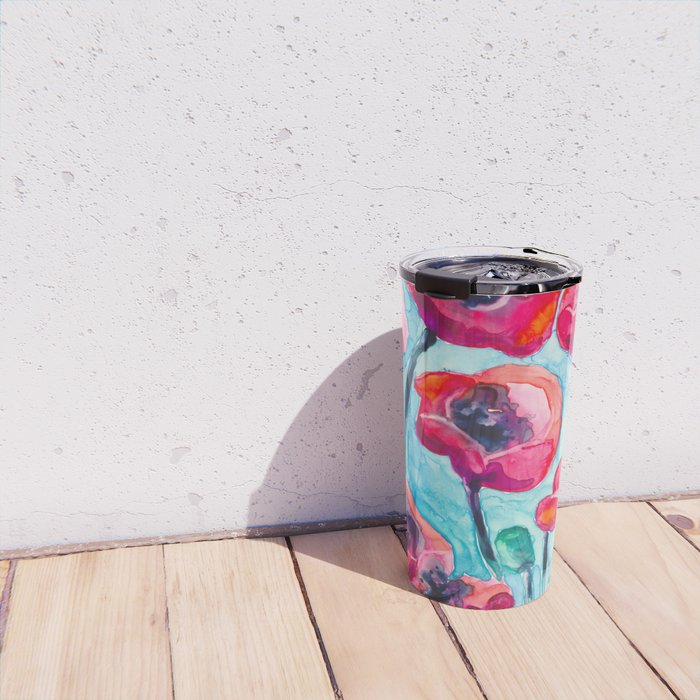 Poppy Sky Travel Mug