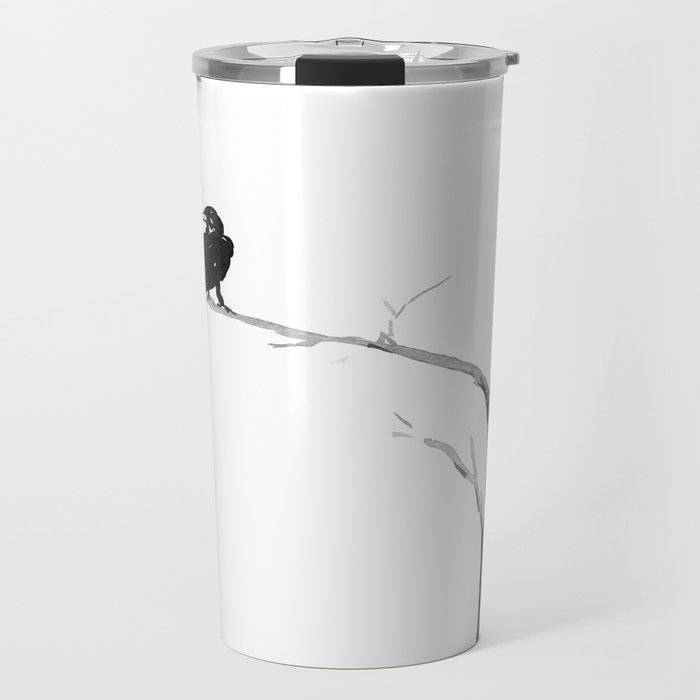 Raven in a Tree Travel Mug